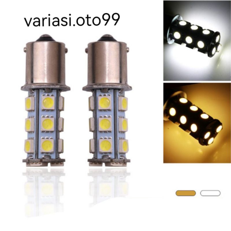 Lampu LED Mundur 1156 Kaki 1 Bayonet 13LED Dan 18LED Lampu Mobil