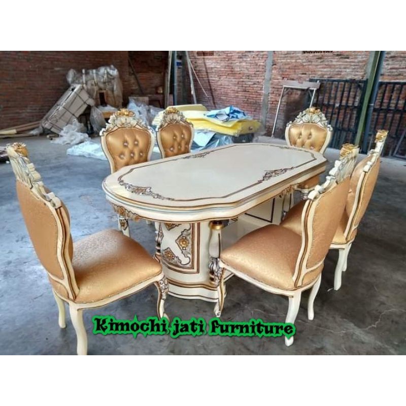 Meja makan ganesha kursi makan ganesha kursi 6 meja makan ukir murah meja makan jepara jati