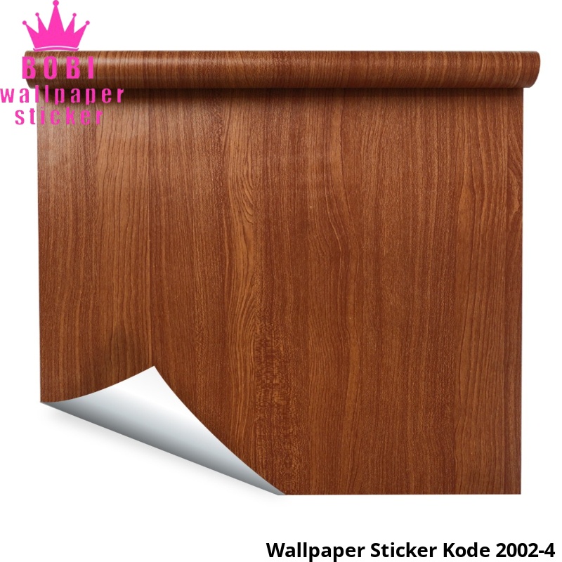 Wallpaper Sticker Motif Kayu 2002-4 / Wallpaper New / Ukuran 9mx45cm