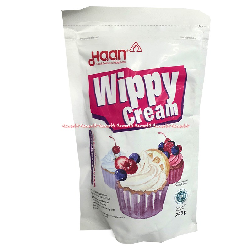 Haan Wippy Cream 200gr Tepung Instan Membuat Krim instan Wippi Han Wipy Powder Premiks Instan Crim