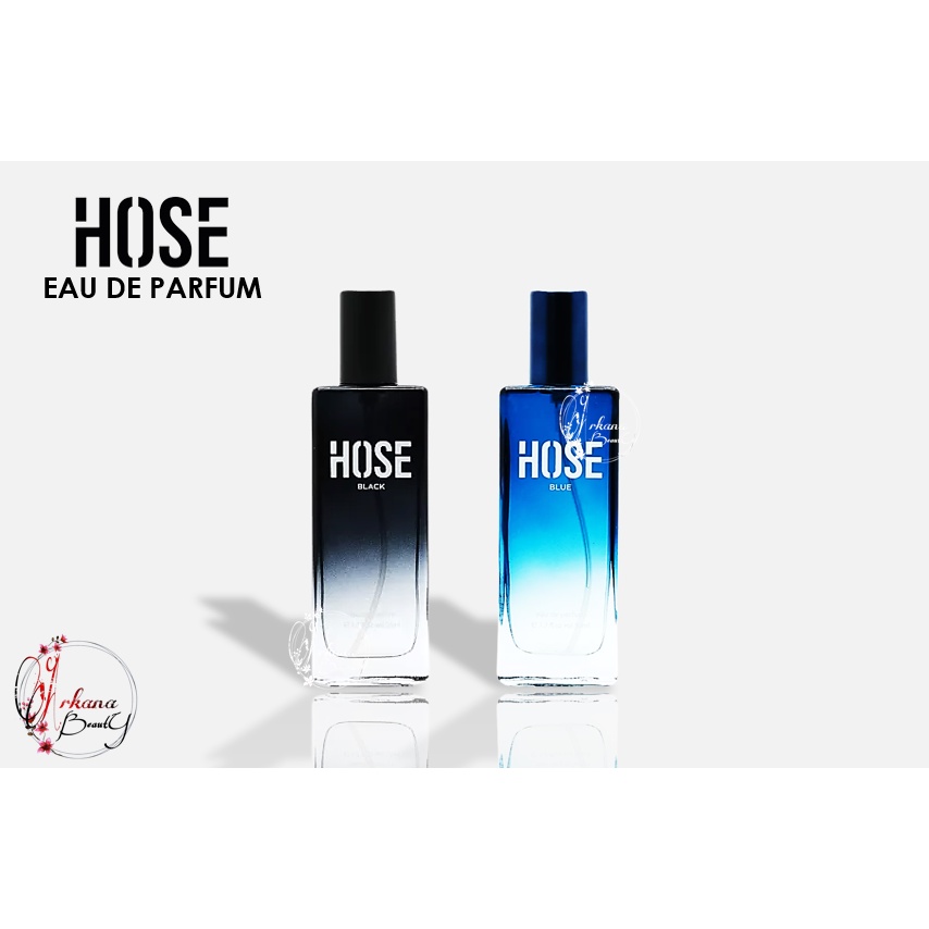 HOSE Eau De Parfum 50 ML Black / Blue / Parfum Pria / Parfum Hose TAHAN LAMA