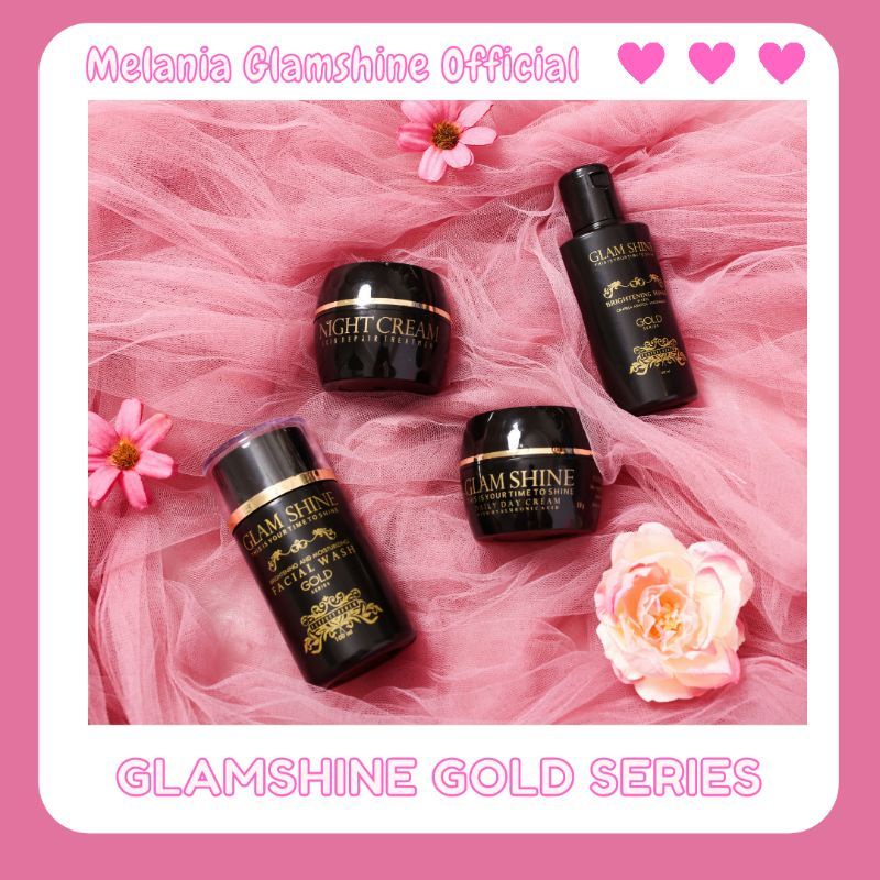 skincare glam shine gold series