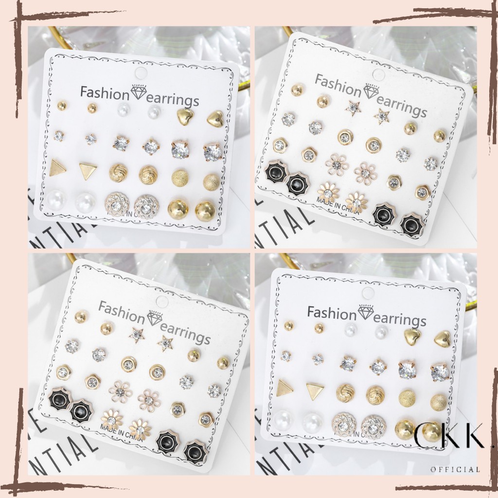 ➰CKK➰ Anting Earrings SET FA51 Import Model Wanita