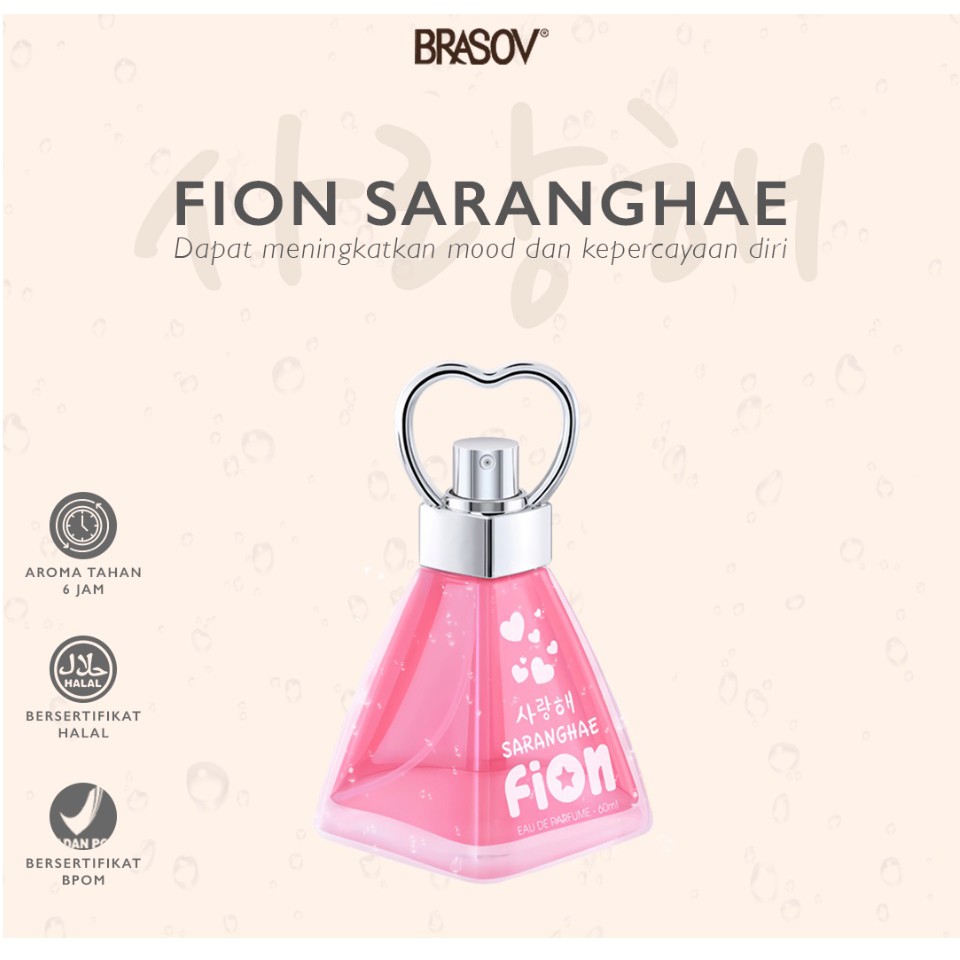 Fion EDP | Parfum Cinta 60 ml + Bubble  (Tidak bisa kirim luar P. Jawa dengan memakai JNT)