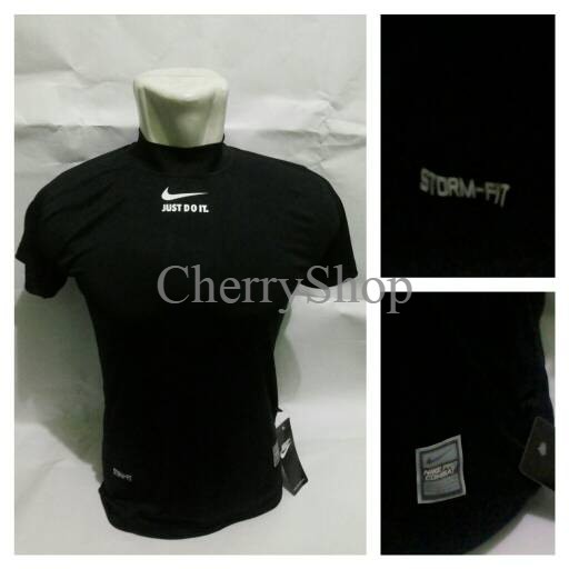 TERMURAH  baselayer lengan pendek dongker ADIDAS-Baju fitnes-jersey bola-sepeda