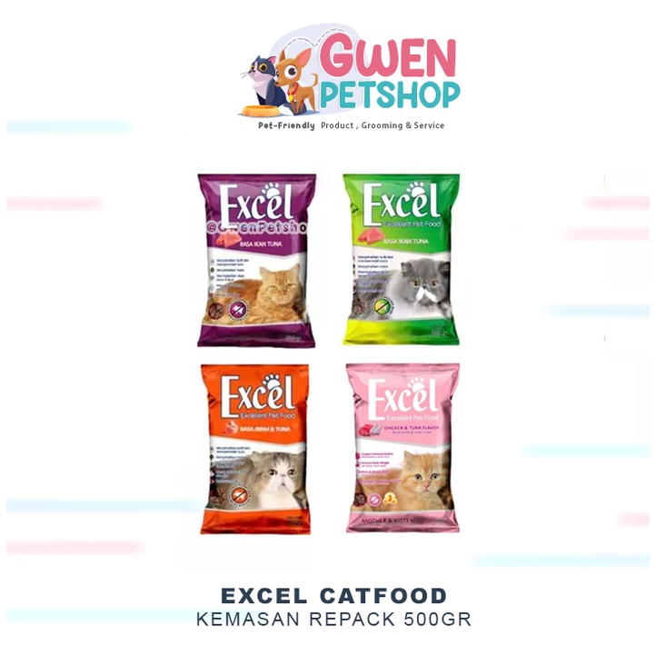 Excel Cat Dry Food 500gr - Makanan Kering Kucing