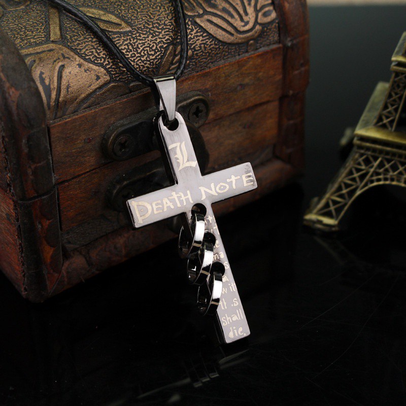 Fancyqube Anime Death Note Cross Pendant Necklace Pendants Ryuuku Necklaces Souvenir Necklace