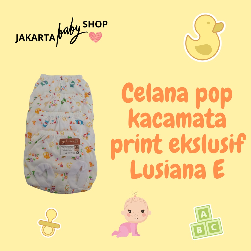 CELANA POP PRINT UK S EKSLUSIF SNI LUSIANA SATUAN/ISI 6PC 651001