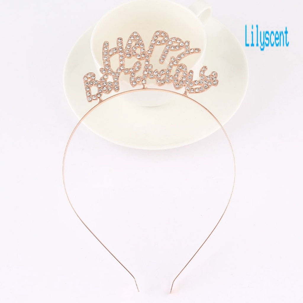 Bando Mahkota Aksen Glitter Bahan Alloy Anti Karat Tahan Lama Untuk Anak Perempuan