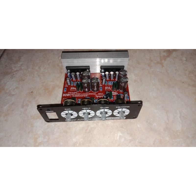 power mobil 12v BTL stereo 90watt-kit power ampli LA 4440
