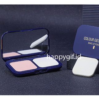 LAMEILA Bedak 2 in 1 Colour Geometry Make Up Powder Cake Durable LA169