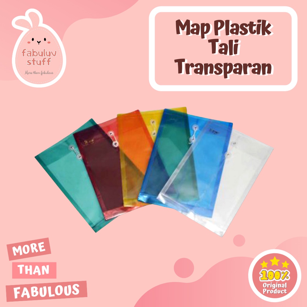 Jual Atk Map Plastik Tali Warna Transparant Shopee Indonesia