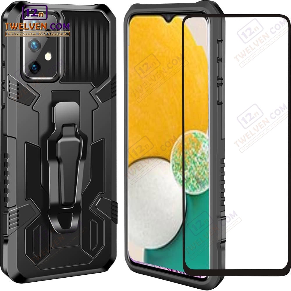 Case Shockproof Samsung A01 / A01 Core / A02 / A02s / A03 / A03s / A03 Core / A10 / A10s / A11 / A12 / A13 / A2 Core / A20 / A20s / A21 / A21s / A22 4G / A22 5G / A23 - Armor Hardcase Stand Clip