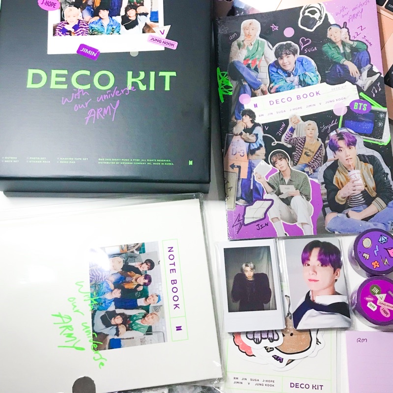 Jual Bts Official Merchandise Sharing Deco Kit Photocard Sticker Outbox