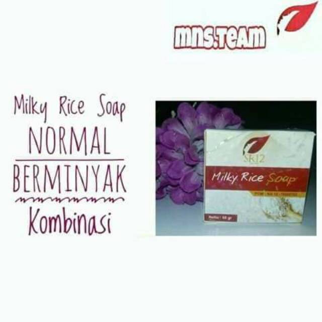 Milk rice soap