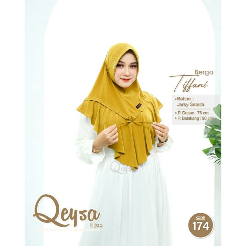 QEYSA HIJAB ORIGINAL / JILBAB QEYSA ORI KODE 174 / QEYSA BERGO TIFFANI