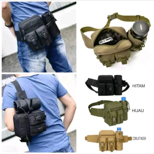 TAS PINGGANG ARMY Tas BOTOL MINUM