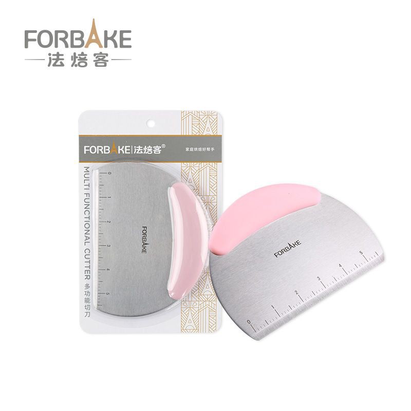 Forbake stainless oval dough cutter / alat potong adonan roti