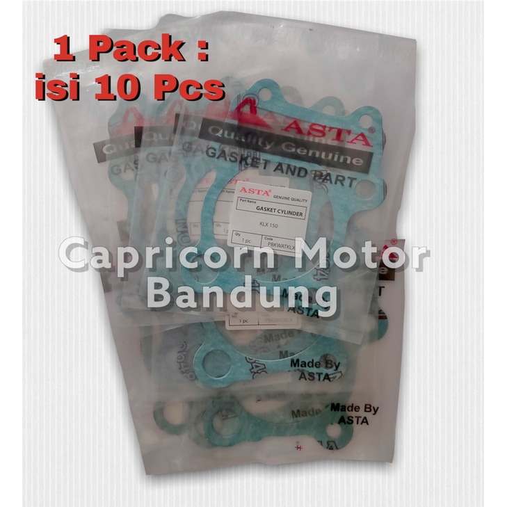 isi 10 Paking Gasket Blok Boring Bawah KLX ASTA