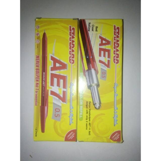 

Pulpen standar merah