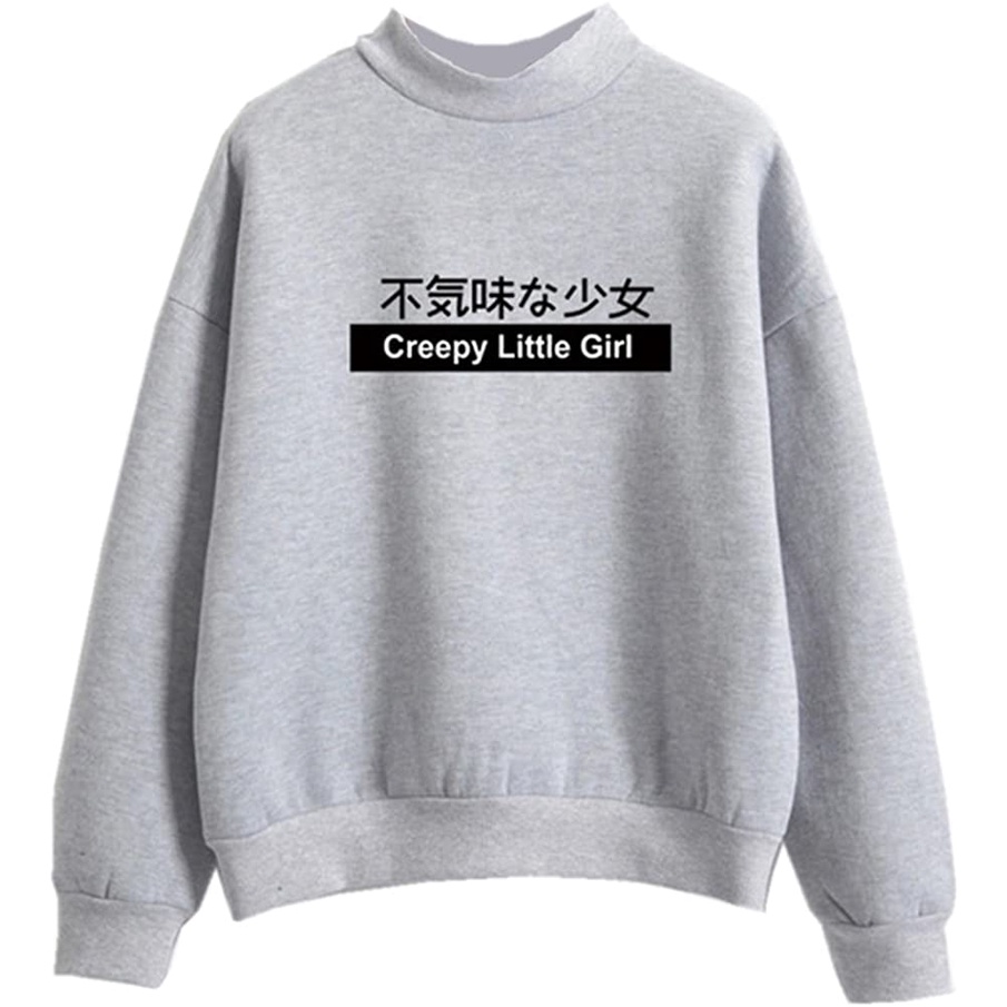 CREEPY LITTLE GIRL SWEATER FLEECE UNISEX TEBAL TERBARU'