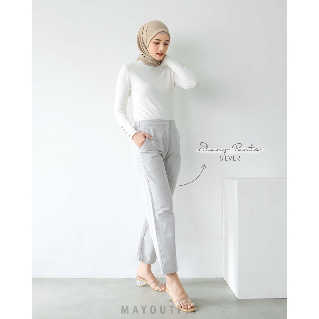 Mayoutfit Shany Pants / Celana Kulot Linen S-XXL (Part 1)-SILVER