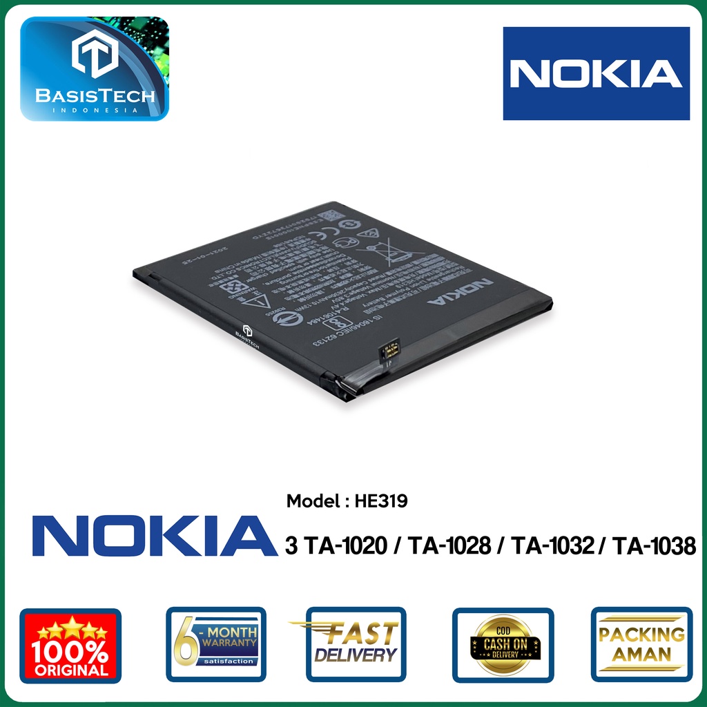 BATERAI NOKIA 3 - TA-1020 - TA-1028 - TA-1032 - TA1038 - HE319 - ORI