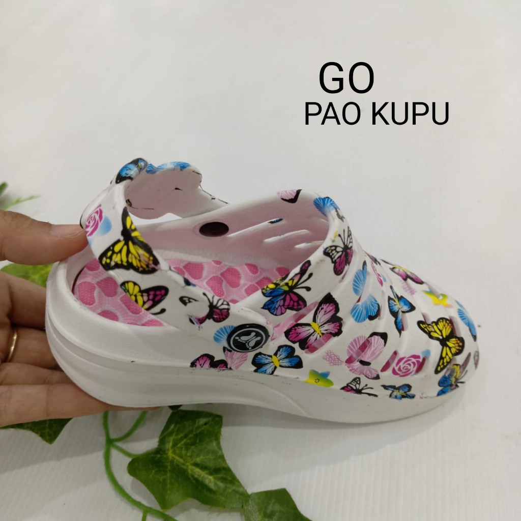 gos SEPATU SANDAL PAO KUPU Perempuan Sandal Slop Cewek Karet