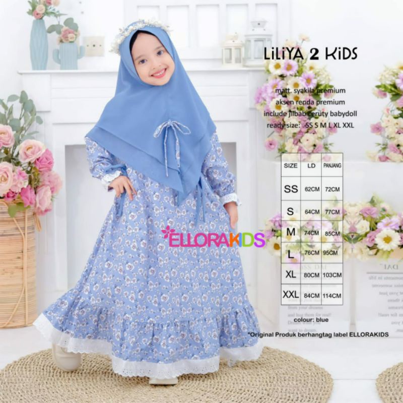 liliya gamis set kids by ellora