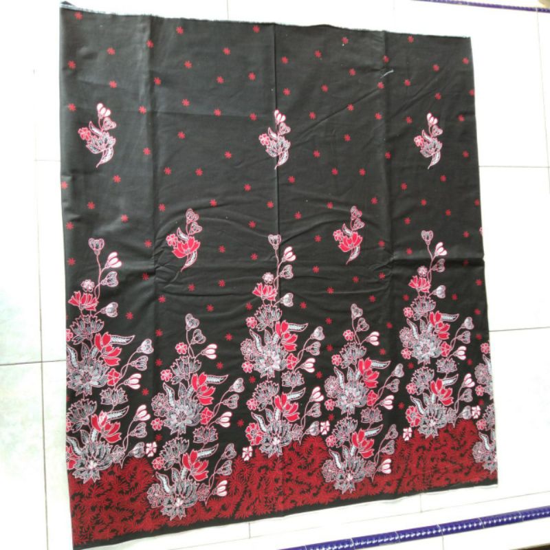 Batik Couple keluarga sania ruffle ori ndoro jowi dnt motif sakura merah.S.M.L.XL.XXL.