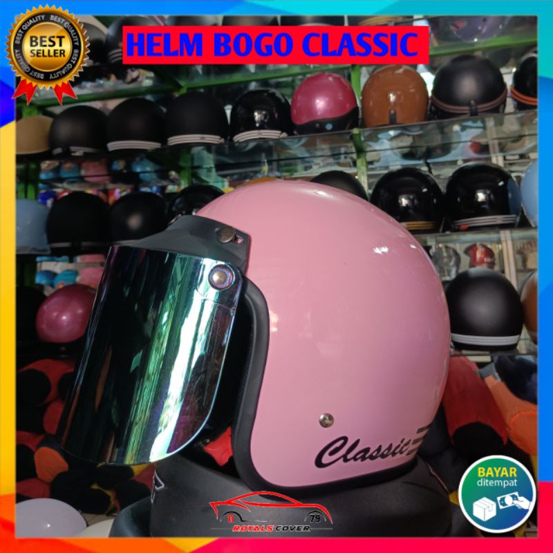 HELM BOGO DEWASA + KACA BOGO PACKING BOX