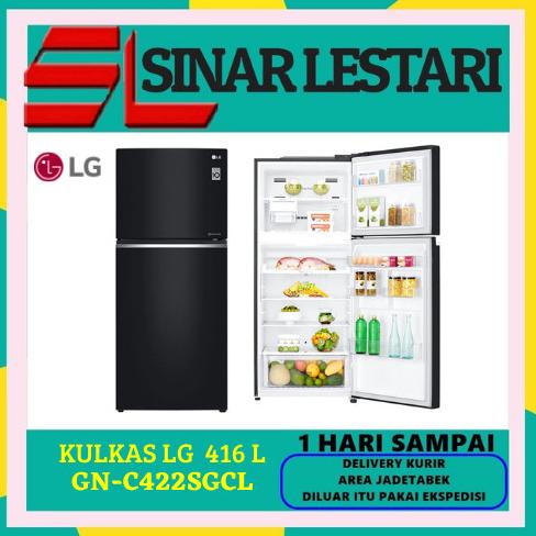 LG GN-C422SGCL KULKAS 2 PINTU INVERTER 416 L DOOR COOLING+ C422SGCL