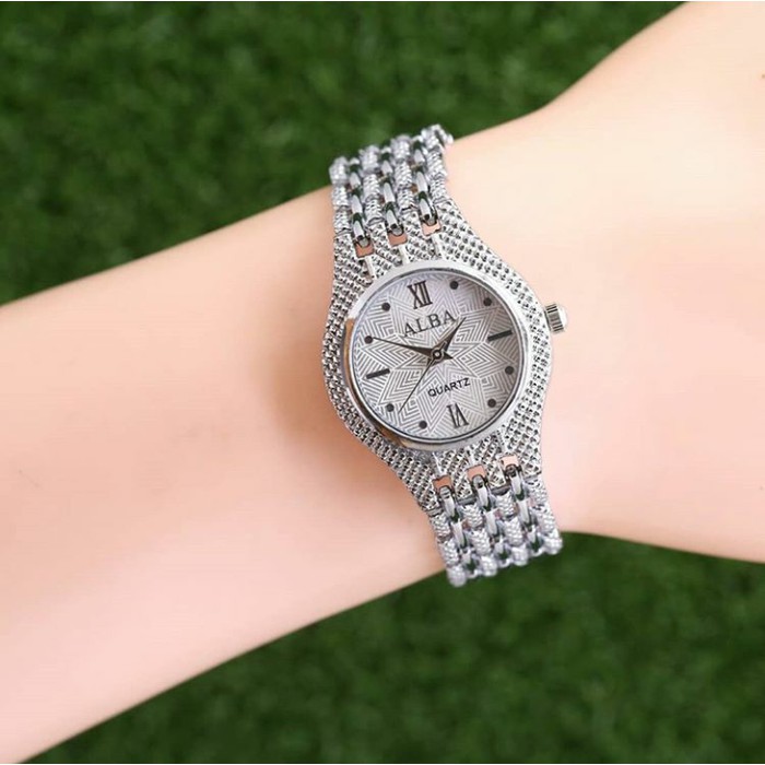 Jam Tangan Alba Wanita Laris / Jtr 1131 Silver