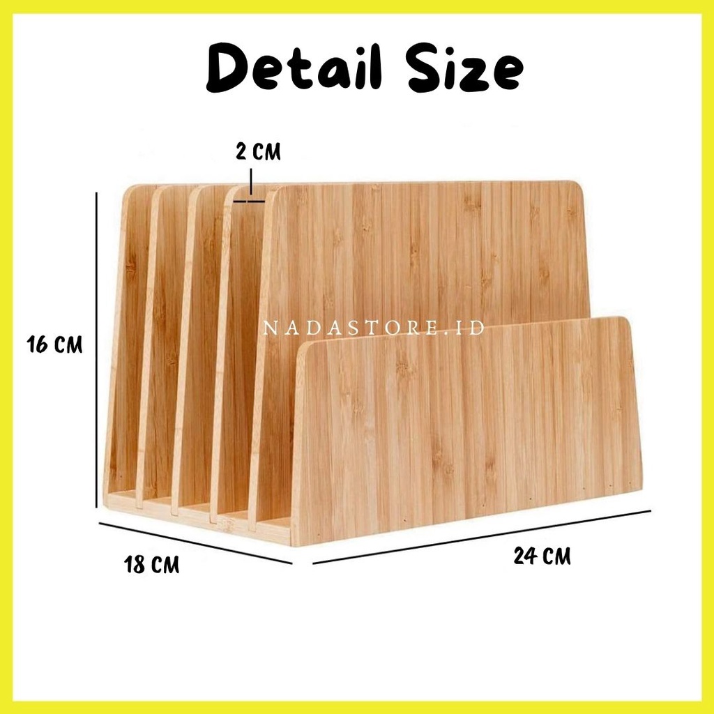 NADASTORE - Desktop File Folder Organizer / Paper Tray / Magazine Trunk, 7 Slots