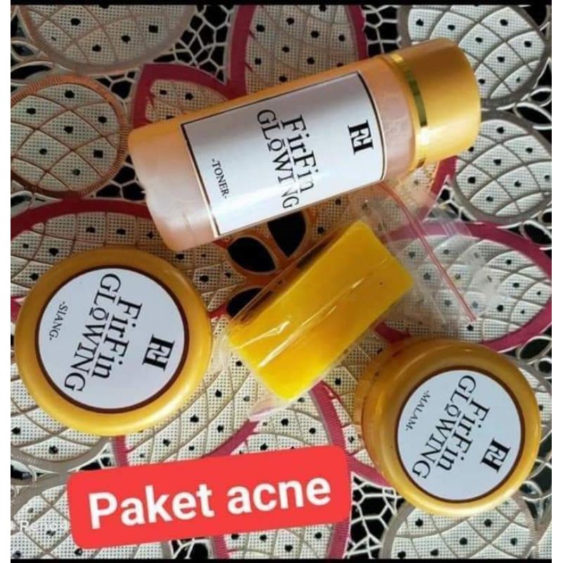 Firfin Glowing Paket Acne100%Original