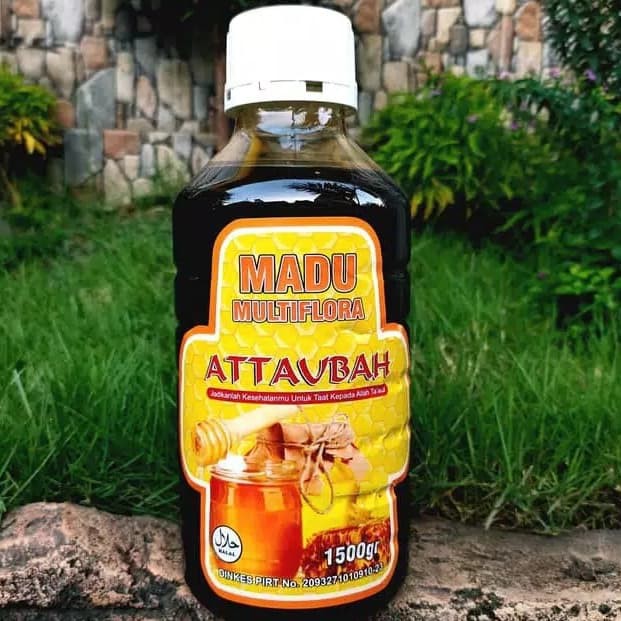 madu multiflora attaubah madu asli attaubah asli madu sudah uji lab attaubah multiflora 1,5kg
