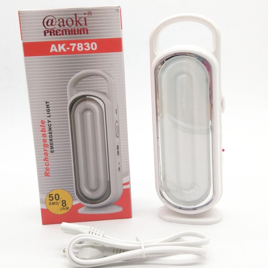 Promo Terbaru!!! Lampu emergency AOKI  50smd darurat AK-7830 Tahan lama Dan Berkualitas