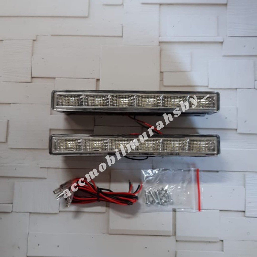 Lampu DRL 6 LED Model All New Yaris Universal Buat Semua Mobil