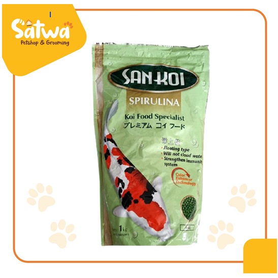 Sankoi / San koi Spirulina Medium / Makanan ikan koi 1kg - Medium