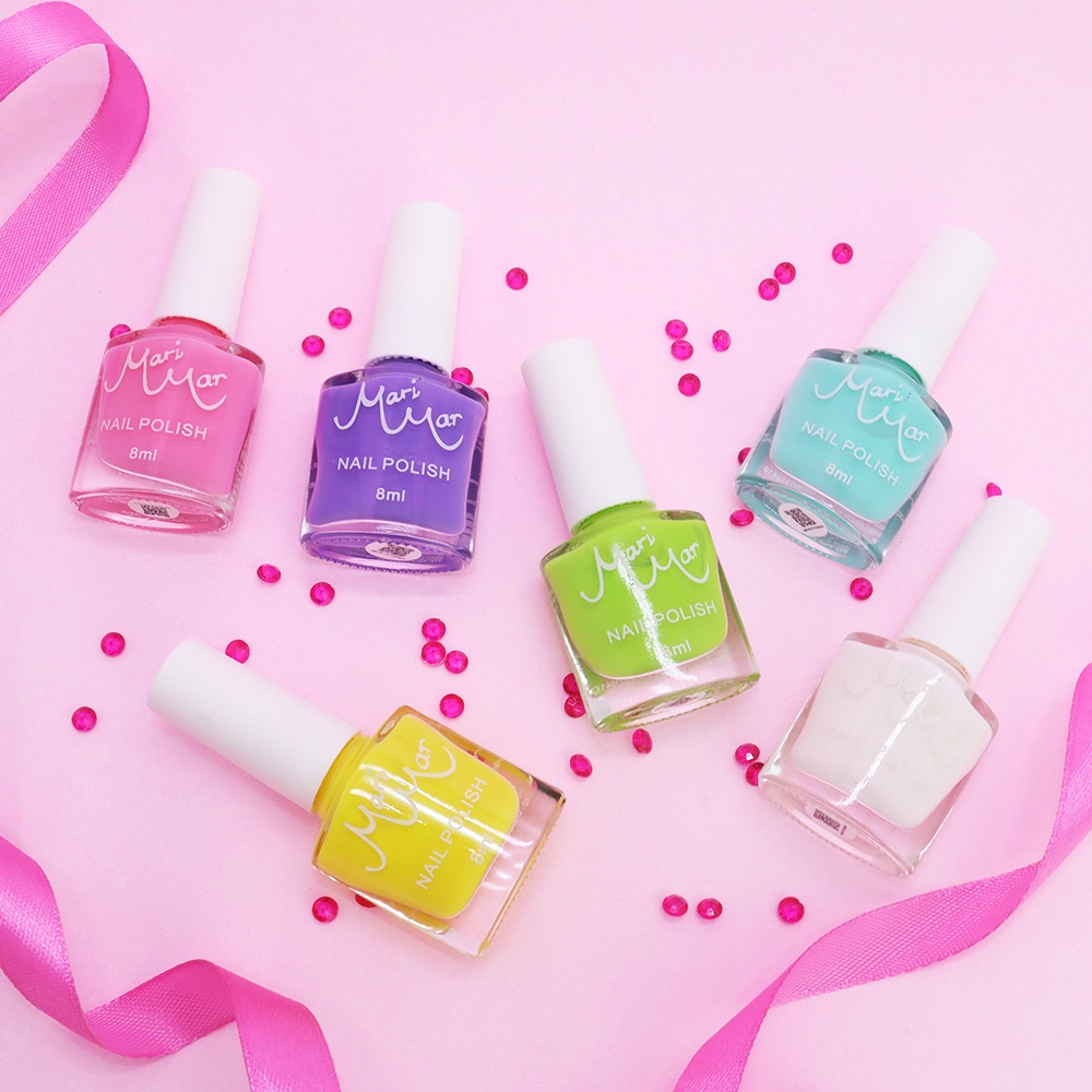 MARIMAR Nail Polish Pastel Series 8mL Kutek 1 seri isi 6 warna BPOM by Xi Xiu (KIM)