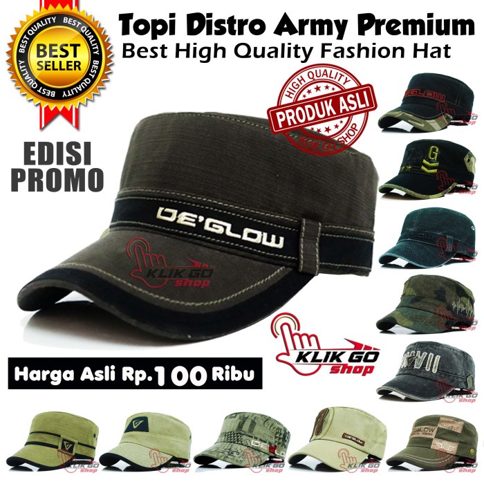 TOPI KOMANDO ORIGINAL DISTRO / TOPI ARMY / TOPI BASEBALL PRIA - RANDOM