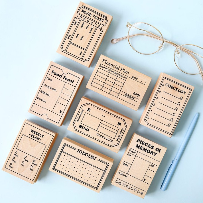 

The Planning Room Wooden Block Stamp Stempel Format To Do List Check List Rencana Reminder Event Bon