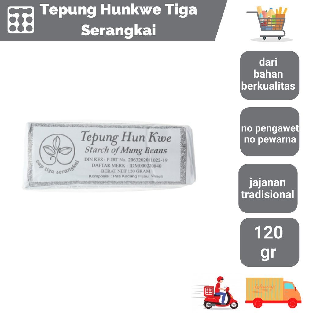 

Tepung Hunkwe Tiga Serangkai Cap Mekar Mawar