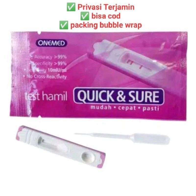 STRIP TEST KEHAMILAN INSTAN ONEMED QUICK &amp; SURE