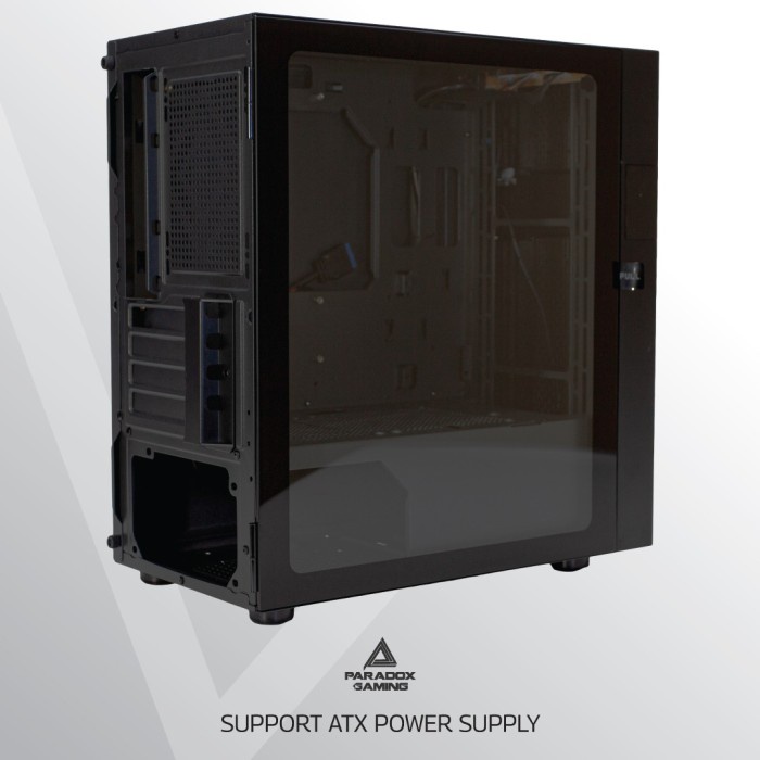 Paradox Gaming IGNIS - Tempered Glass m-ATX Gaming Case