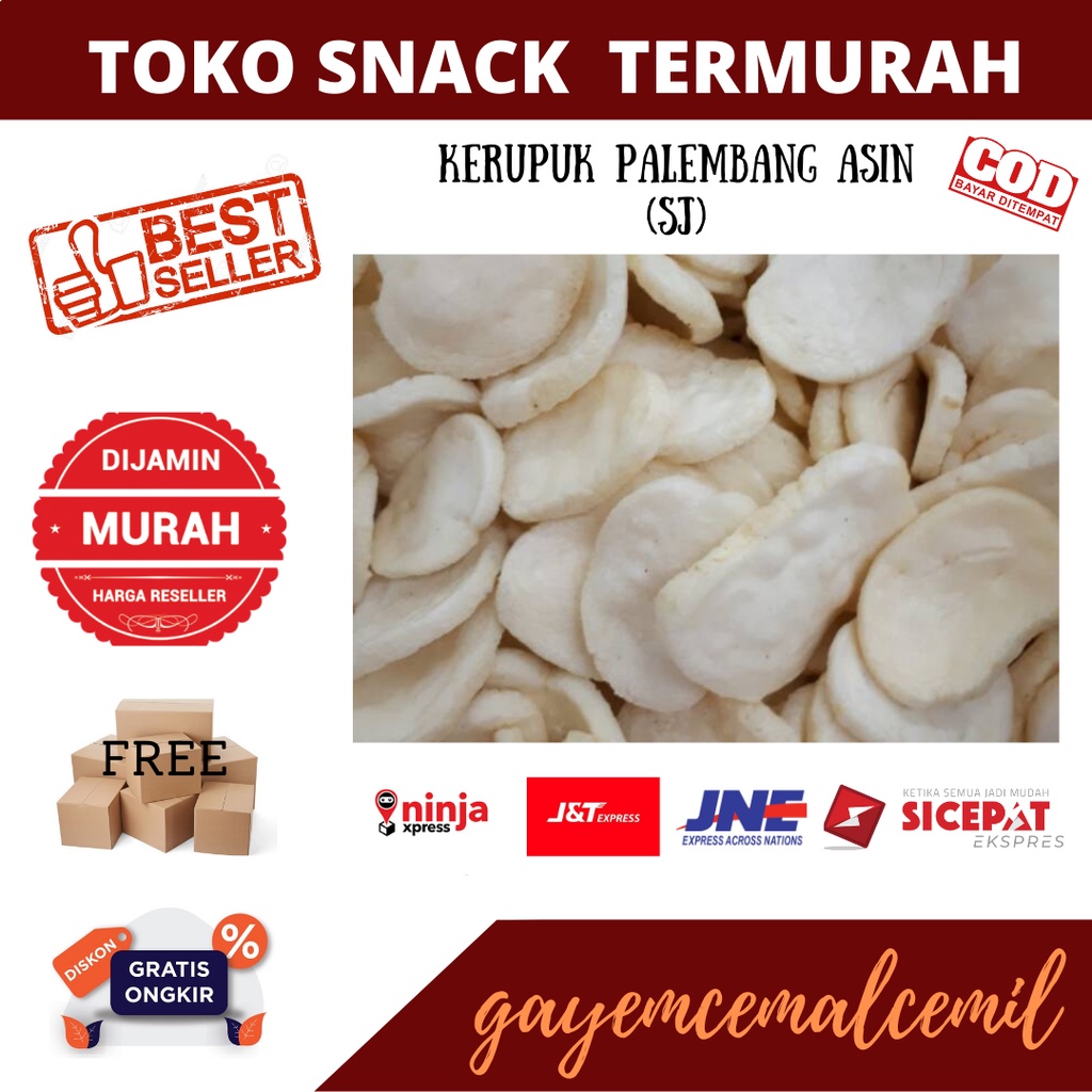 

snack kiloan/kerupuk kemplang/kerupuk palembang/slalu jaya/cemilan murah/kerupk kemplang gurih/jajanan murah/khas palembang