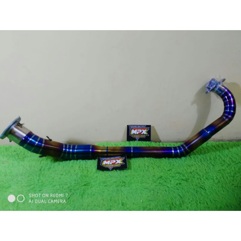 Header/Leheran knalpot Fu, vixion, Cb150r New/old. fullcacing bluemoon plus adaptor