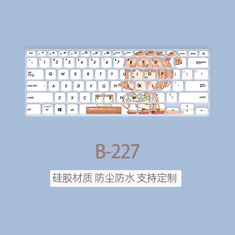 Film Pelindung Debu Keyboard Motif Kartun Bunga Untuk ASUS ZenBook 14 VivoBook14s X S4500F U4300 U4300FN ZenBook UX433 Deluxe14X2019 450