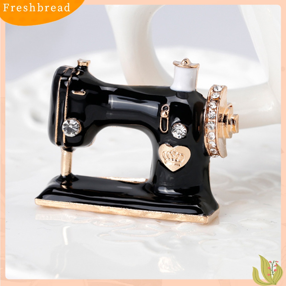 [ TERLARIS]Exquisite Sewing Machine Brooch Pin Denim Jacket Women Collar Badge Jewelry Gift