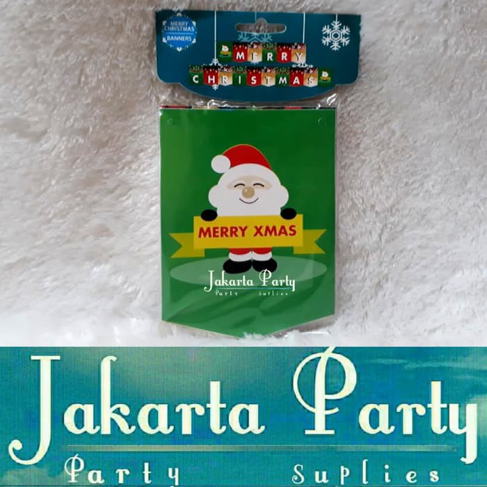 Banner Natal / Banner Merry Christmas / Bunting Flag Xmas